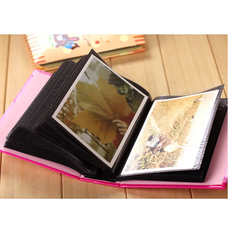 

100 Pockets Photo Album Memory Pictures Home Decor Storage Hold Case Book Wedding Graduation Floral Album Scrapbook Random Color