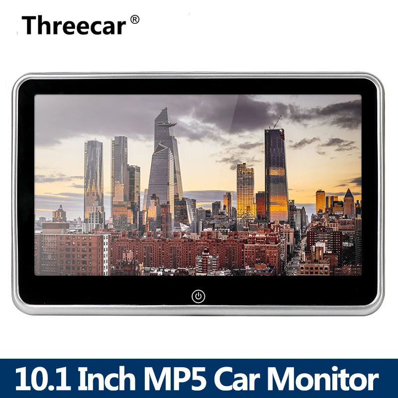 1" HD Автомобильный подголовник монитор DVD видео плеер USB/SD/FM TFT lcd цифровой экран сенсорная кнопка игры пульт дистанционного управления автомобиля MP5 плеер