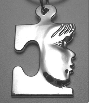 

10pcs Puzzle Piece Autism Necklace For Women Men Charm Tiny Necklace Delicate Minimalist Necklace Autism Awareness Jewelry SGL26