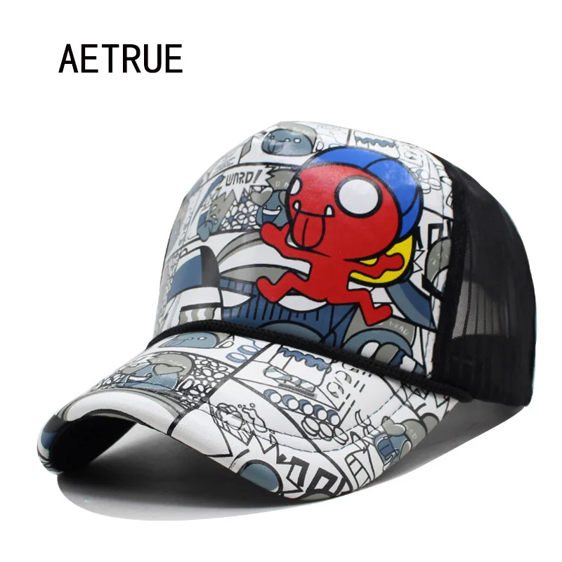 AETRUE snapback женщины бейсболка мультфильм шляпа шляпы для мужчин кости Gorras солнцезащитный крем мода Повседневная Хип-Хоп 5 панель шляпа