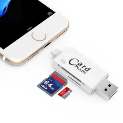 Kismo высокое Скорость USB3.0 устройство чтения карт памяти Micro SD карты памяти OTG USB зарядное устройство для iPhone 5, 6, 7, 8, X Android телефонов ПК