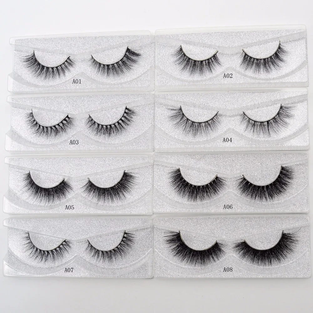 

Visofree Mink Eyelashes Handmade False Eyelashes Crisscross 3D Mink Hair Lashes Beauty Eyelashes Wimpers for Makeup 21 Styles