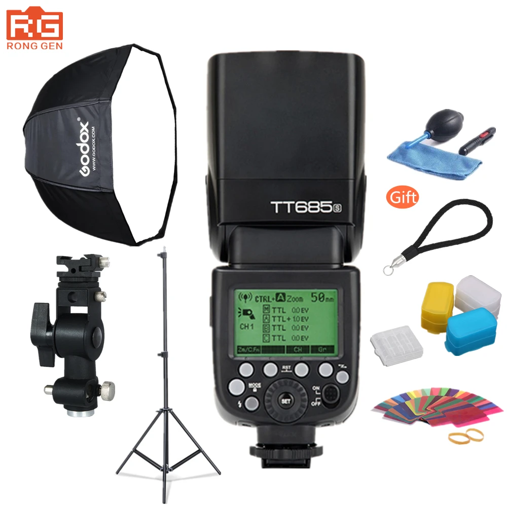 Набор для фотосъемки Godox TT685S 2 4g Беспроводная вспышка из быстрорежущей стали
