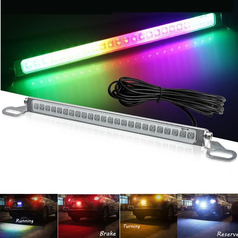 Universal-Car-License-Plate-Light-Waterproof-Exterior-12V-24-LED-1200Lm-Follow-Colorful-License-Plate-Light