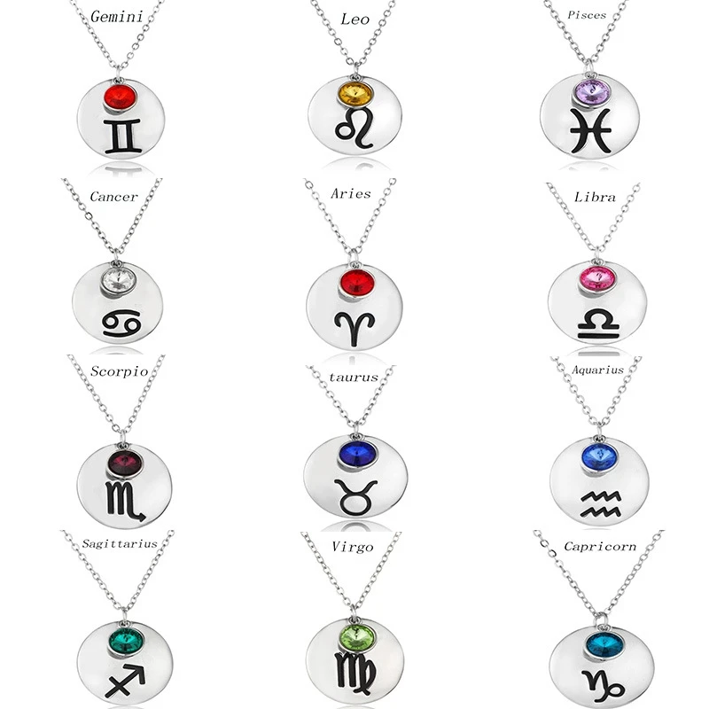 gemini stone necklace