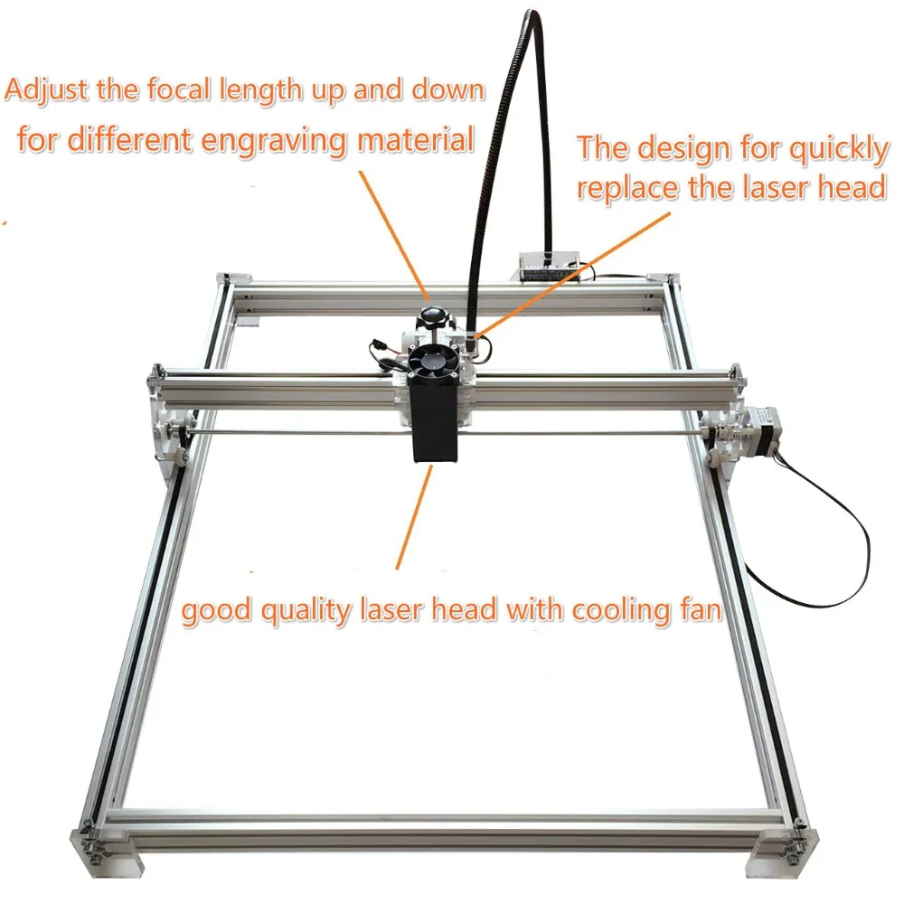 15 Вт рабочая зона 65*50 см DIY лазерная гравировальная машина для игрушечной лазерной резки 15000 МВт лазерный гравировальный знак на металле