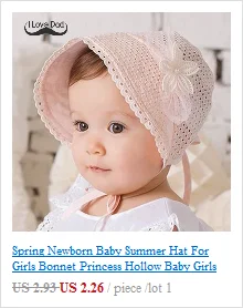 Весенний летний для новорожденных шляпа для бант для девочки принцесса полый ребенок девочки шляпа от солнца шляпа кружева Beanie хлопок дети цветок cap Muts