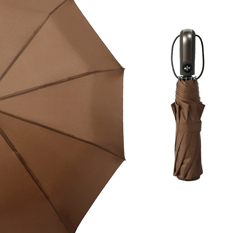Летний полностью автоматический зонт от дождя для женщин и мужчин 3 складной светильник и прочный крепкий зонтик дети Дождливый Солнечный цена