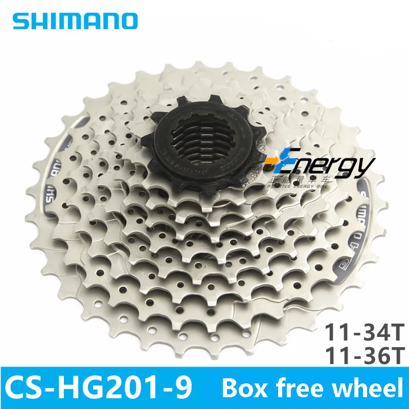 Shimano CS-HG201-9 سرعة mtb دراجة دراجة 9 ثانية 9/27 سرعات freewheel الكاسيت حذافة 11-34 طن/36 طن دراجة أجزاء العتاد