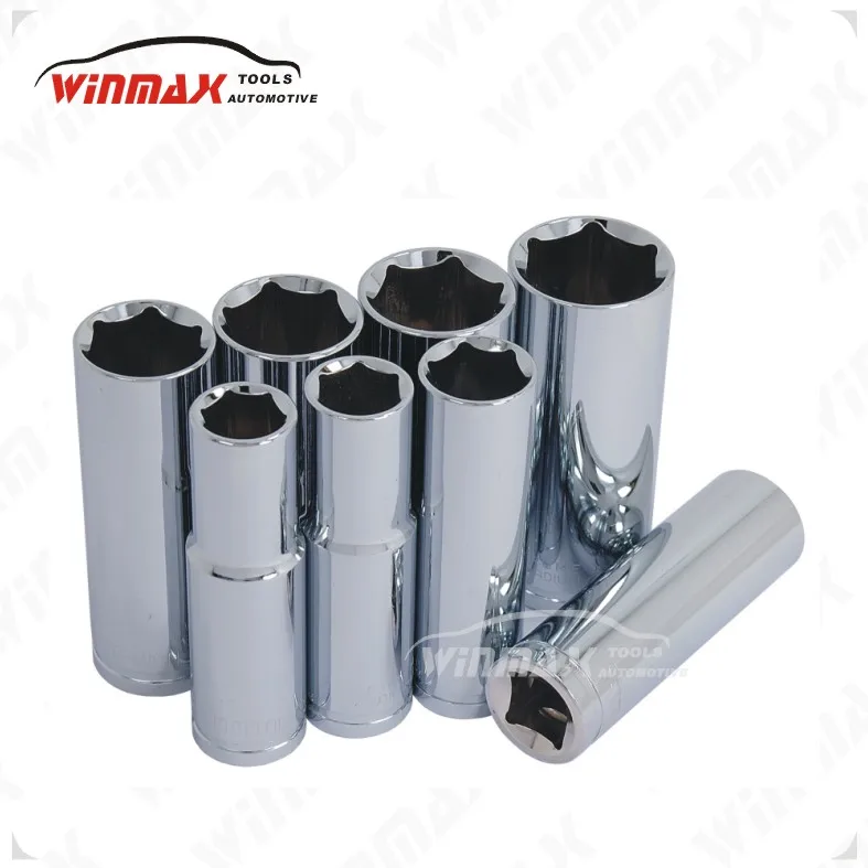 

WINMAX Craftsman 8pc Piece Deep Well Metric Socket Set 1/2" Drive 13--24mm Tool WT05270