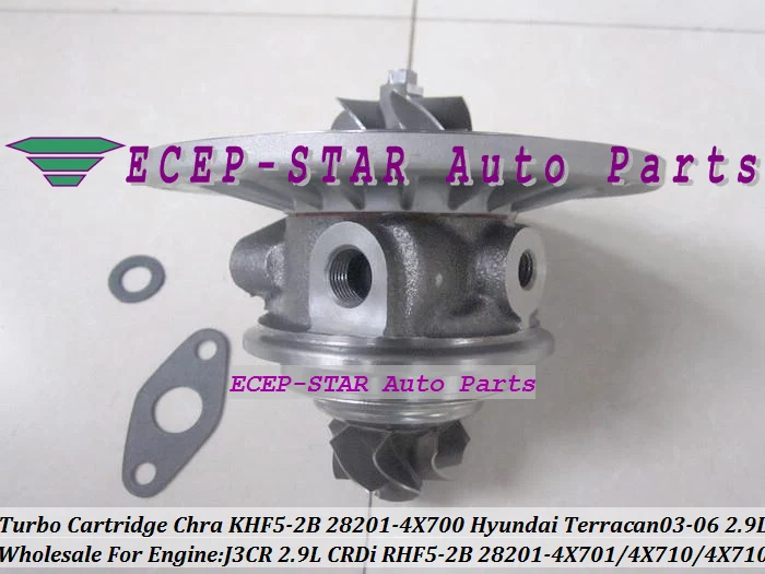 Turbo Cartridge CHRA RHF5-2B KHF5-2B 28201-4X700 28201-4X701 282014X710 28201-4X710 Turbocharger For HYUNDAI Terracan 2003-06 J3 J3CR 2.9L CRDi (3)
