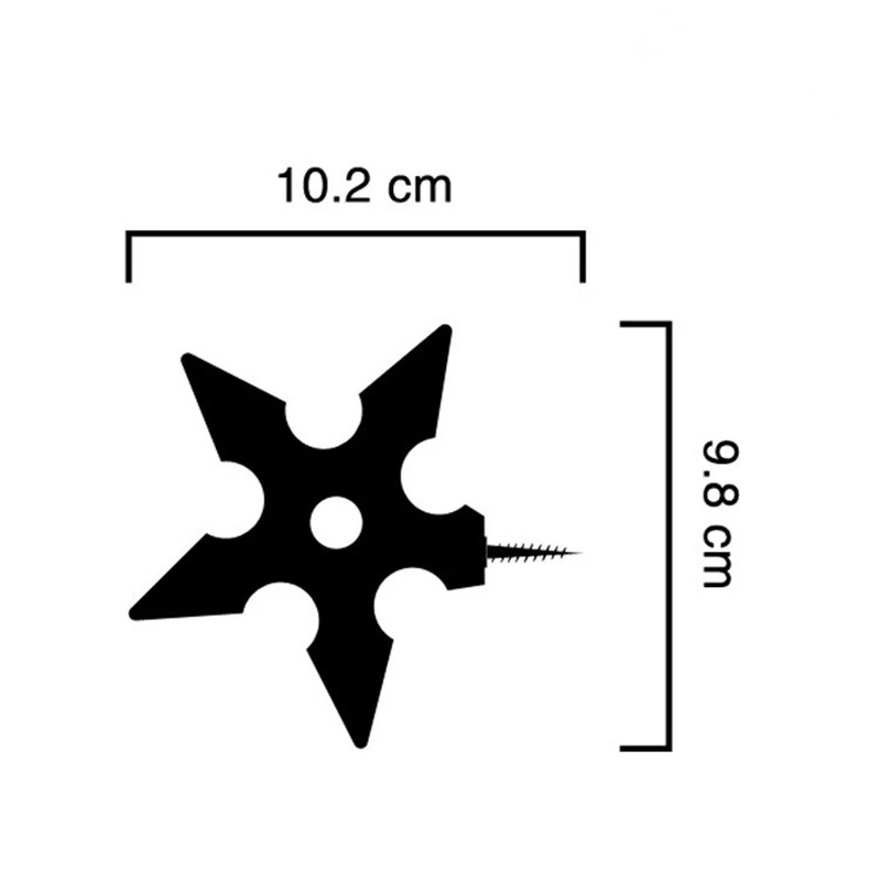 Настенные крючки для пальто, металлическая вешалка, новинка, домашний декор, звезда в форме Дротика, ниндзя, крутой, нержавеющая сталь, для одежды, крепится на стену, крючок