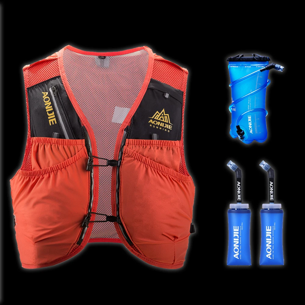 AONIJIE 10L avanzado mochila de hidratación mochila chaleco arnés agua de la vejiga senderismo Camping corriendo maratón carrera - 1