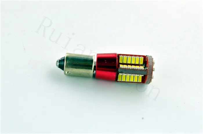 2 шт. BAY9S 57 SMD 3014 Canbus лампы ошибок h21w обратный резервный Парковка светодиодный лампы внутреннего освещения белый 12V