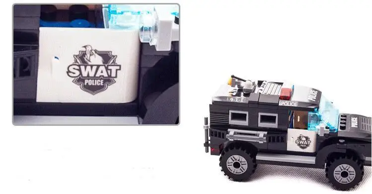 Просветите Новый 1110 playmobil 185 шт. Полиция Сват городской автомобиль Дети