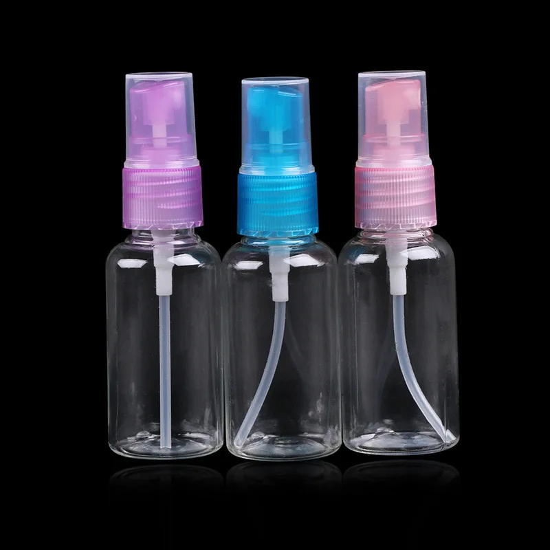 2pcs Small Plastic Spray Refillable Bottles Perfume Bottle Water Spray Perfume Cosmetic Containers