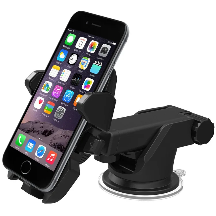 

Silicone sucker automatic lock bracket navigation baton long rod telescopic multifunction mobile phone car bracket for iPhone