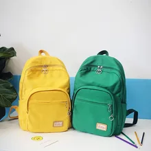 New Fashion Backpacks Women Canvas Backpack Bag for High School Girl Candy-colored canvas backpack men and women school bags