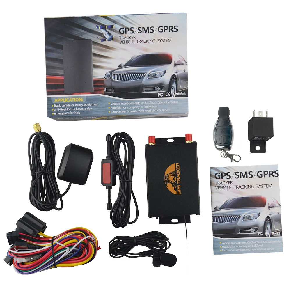 Многофункциональный автомобильный gps-трекер gps 105B TK105B отключение масляного пульта дистанционного управления ACC сигнал SOS Аварийная сигнализация