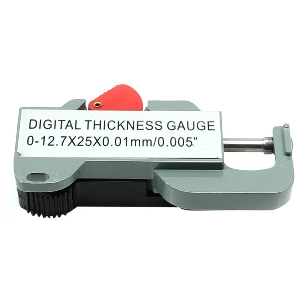 Портативный точный цифровой толщиномер метр металлический тестер микрометр от 0 до 12,7 мм