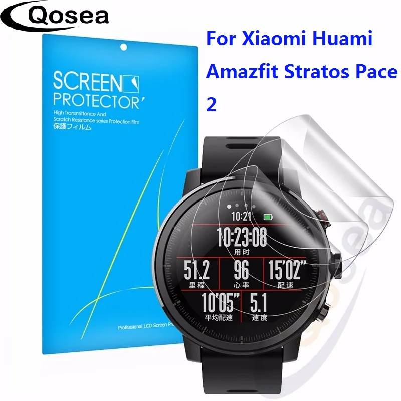 

3Pcs For Xiaomi Huami Amazfit Stratos Pace 2 2S Smartwatch Screen Protector Sport Smart Watch Protective Film Guard Shield Cover