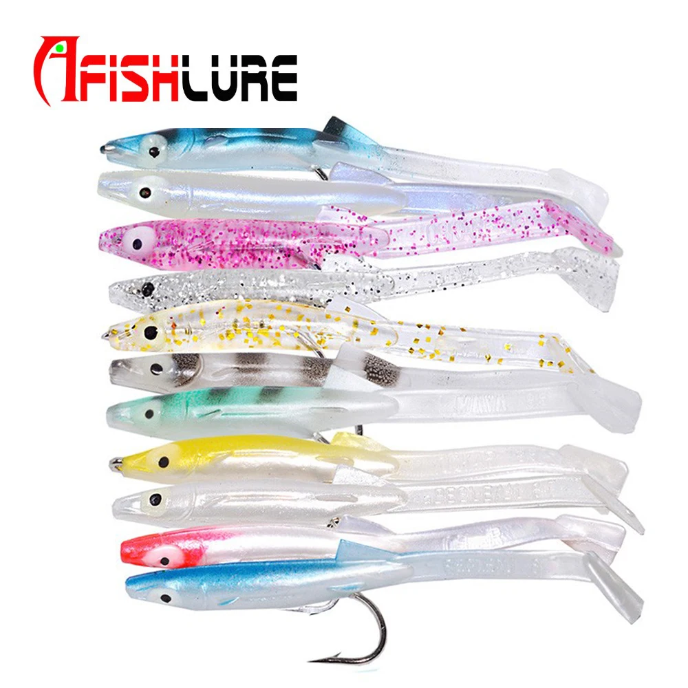 Afishlure 6 шт./лот мягкий морской сандалии на высоком каблуке с закрытой пяткой