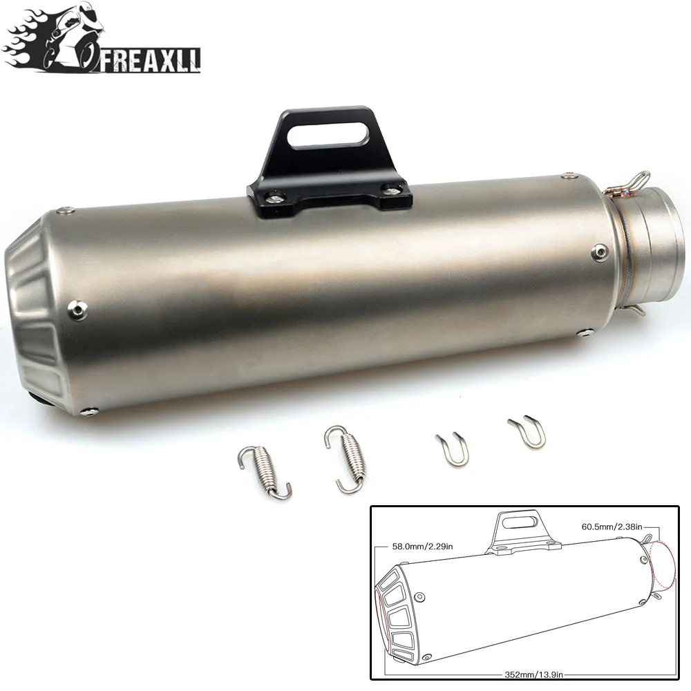 

Universal 36-51mm MOTORCYCLE EXHAUST MUFFLER SCOOTER GP PIPE DIRT PIT BIKE For YAMAHA Honda Kawasaki husqvarna yamaha xt600 BMW