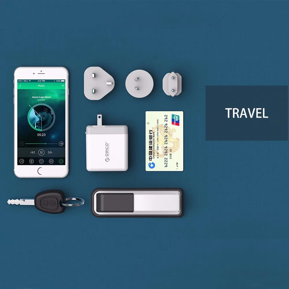 ORICO Global портативное USB зарядное устройство, 4 порта, дорожное зарядное устройство с конвертером, USB зарядное устройство, настенное зарядное устройство для телефона, планшета