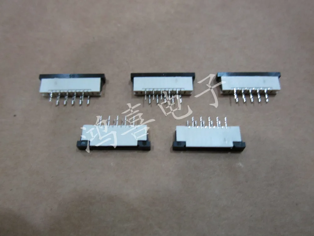 WZSM New 1.25mm pitch 2 pin FFC FPC ribbon cable connector Straight