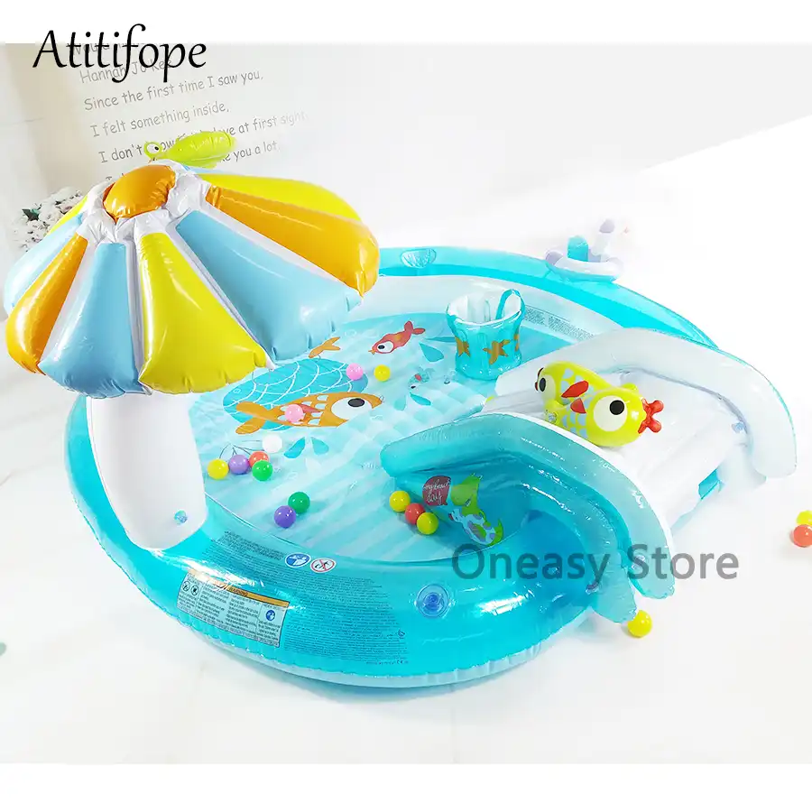 baby swimming pool with umbrella