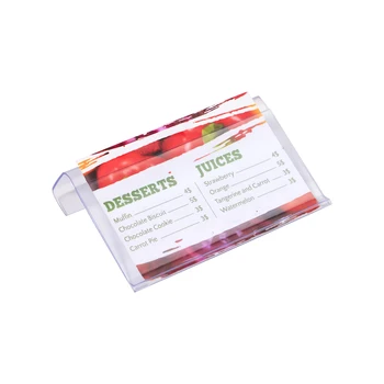 

50 pcs POP shelf tag clip card box label holder supermarket price tag product name sign holder label frame clip hanger hook