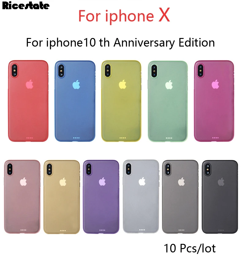 

0.3mm Ultra-thin frosted Case For iPhone X XR XS MAX Matte Back Cover For iphone X R XSMAX Protect Skin Case 10Pcs/lot