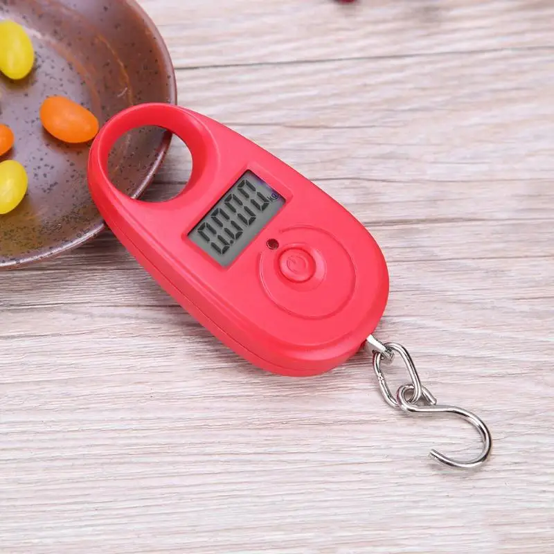 

25Kg x 5g New Scale Fishing Digital Hanging Scale Mini Electronic Luggage Hook Scale LCD Backlight Kitchen Steelyard