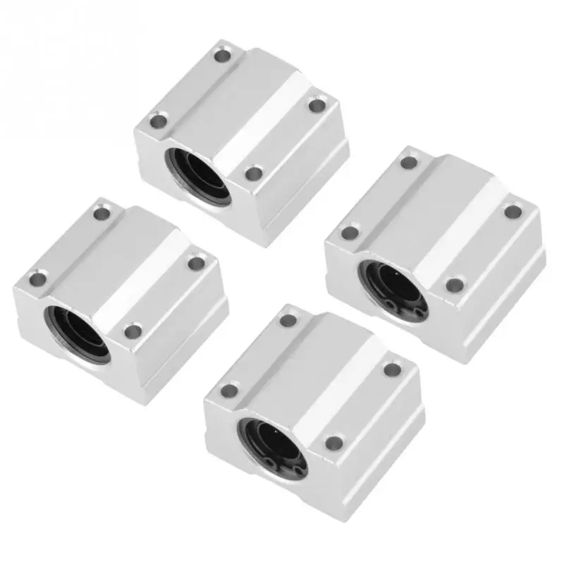 4Pcs/set SCS12UU Aluminum Ball Bearing Linear Motion Bearing Slide