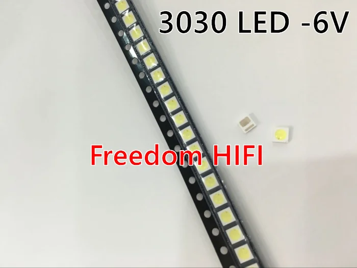 Светодиодная подсветка EVERLIGHT 1 2 Вт 3030 6 в 12 лм 30 шт.|led tv 6v|backlighting for tvbacklight led |