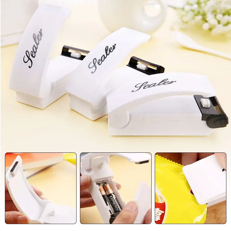 

Convenience Closer Sealer Soda joining food Plastic bag (white)-SCLL