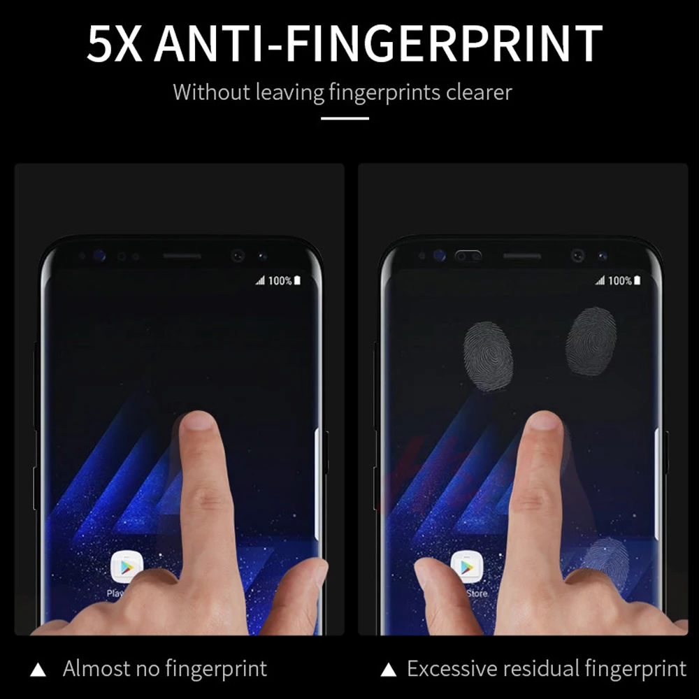 ZLNHIV ل samsung غالاكسي s5 s6 s7 حافة s8 s9 plus زجاج واقي الهاتف واقي للشاشة فيلم المقسى على الزجاج الذكي