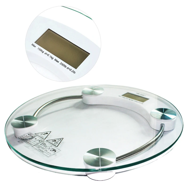 Digital LCD Electronic Glass Bathroom Weighing Scales Weight Loss Bath Health