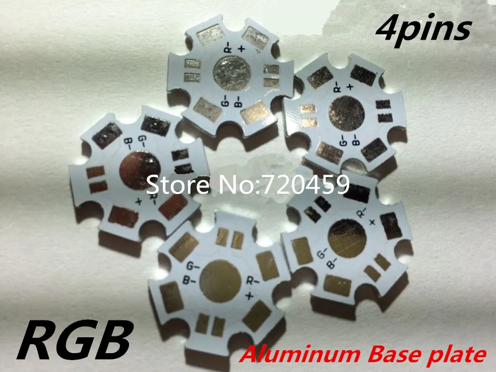 

100pcs High Power LED Aluminum Base Plate 4W RGBW LED Lamp PCB Board for 1W 3W 5W LED chip