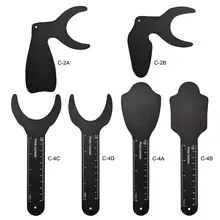 1 шт. Стоматологическая Фотографическая доска изображения оральный щек Черная Пластина контраст автоклавные лабораторные инструменты 6 размер сумма