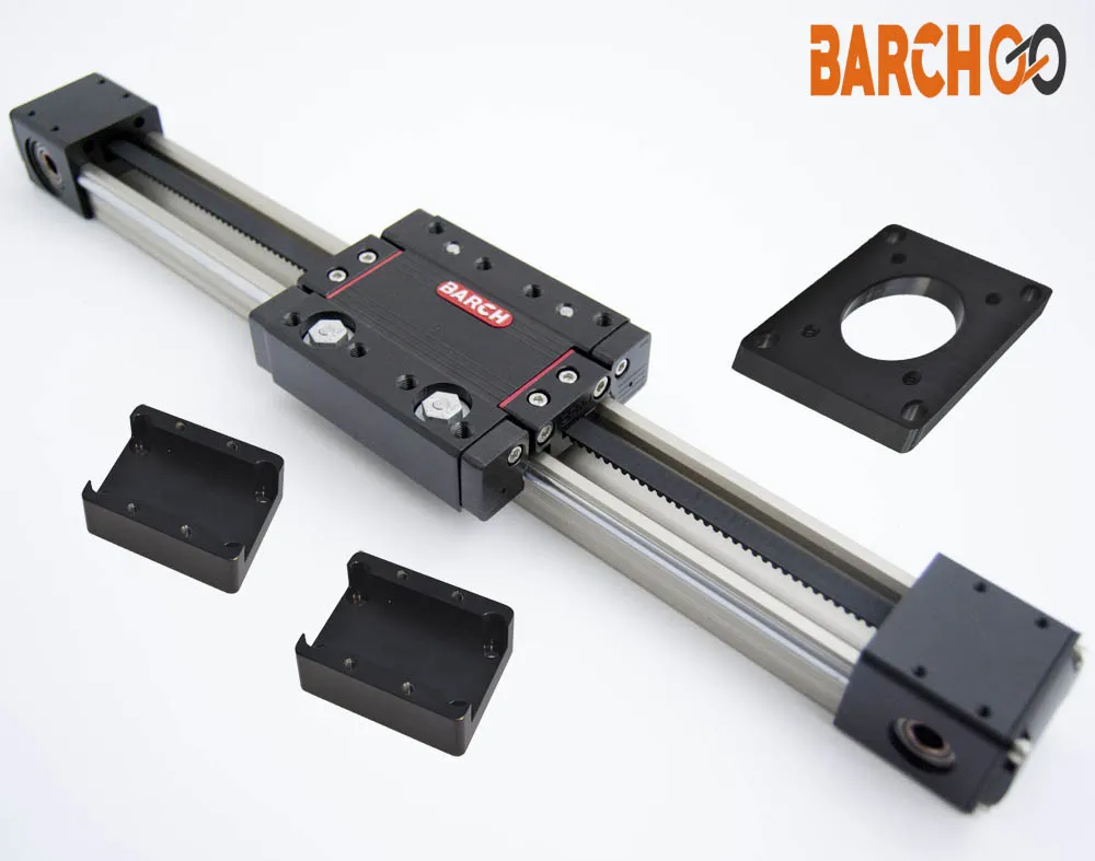

Toothed belt axis high precision linear rail 500mm free shipping