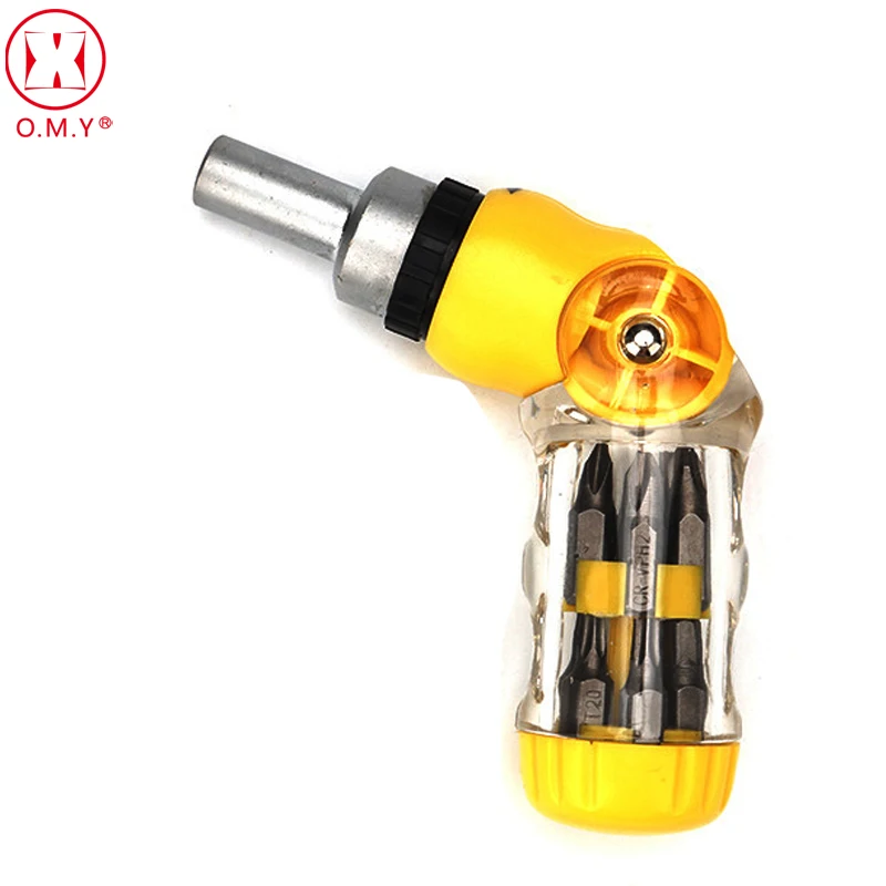 

OMY 12 in1 Bendable Handle Anti-slip Ratchet Screwdriver Bits Tool Set, Hex Slotted Torx Phillips Screwdriver Kit Hardware Tools