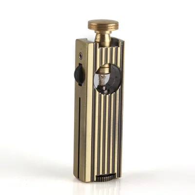 

Retro Old Metal Carving Kerosene Oil Fire Lighter Unique Gasoline Cigarette Inflatable Lighter Fuel Military Cigar Lighter
