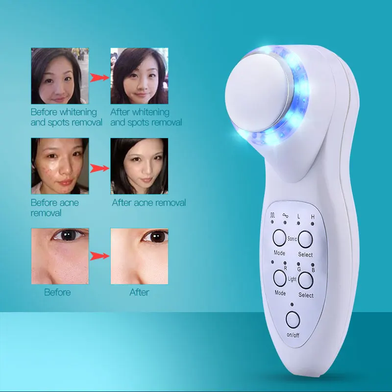 CkeyiN 7 Color Led Photon Ultrasound Ultrasonic Sonic Face Cleaner Massage Anti Aging Wrinkle Skin Care Facial Spa Massager S36 цена CkeyiN 7 Color Led Photon Ultrasound Ultrasonic Sonic Face Cleaner Massage Anti Aging Wrinkle Skin Care Facial Spa Massager S36 цены онлайн