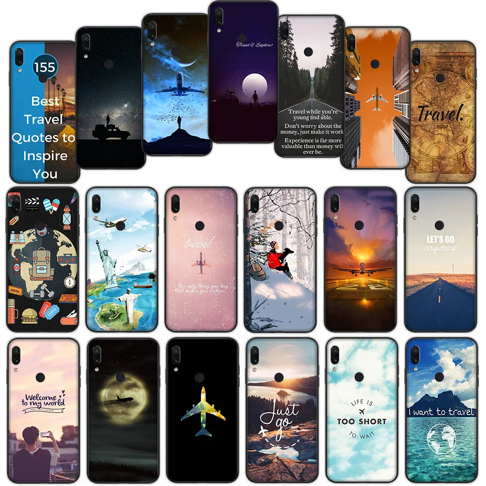 

Take Me Away Travel Soft Cover Case for Xiaomi Redmi Note 7 4 4X 6 Pro 5 Plus 5A 6A Go S2
