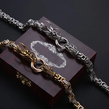 

Stainless Steel EDC 101cm Outdoor Self Defense Protection Dragon Hand Bracelet Chain Tactical Metallic Whip Corrosion Resistance