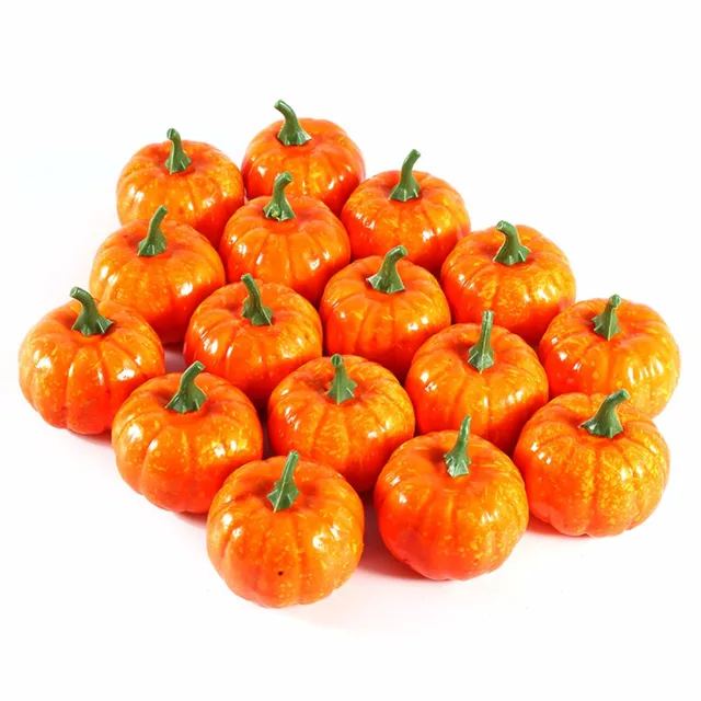 16pcs small pumpkins fall foam pumpkin halloween decoration foam