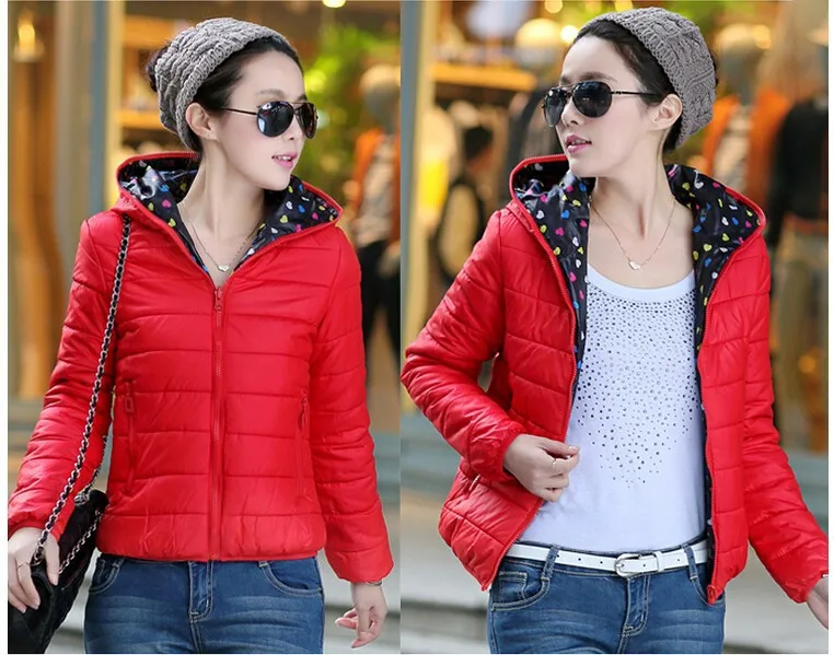 Новая модная женская зимняя куртка-пуховик с капюшоном и длинными рукавами с обеих сторон, короткая куртка-пуховик, супер теплое тонкое пальто G1739