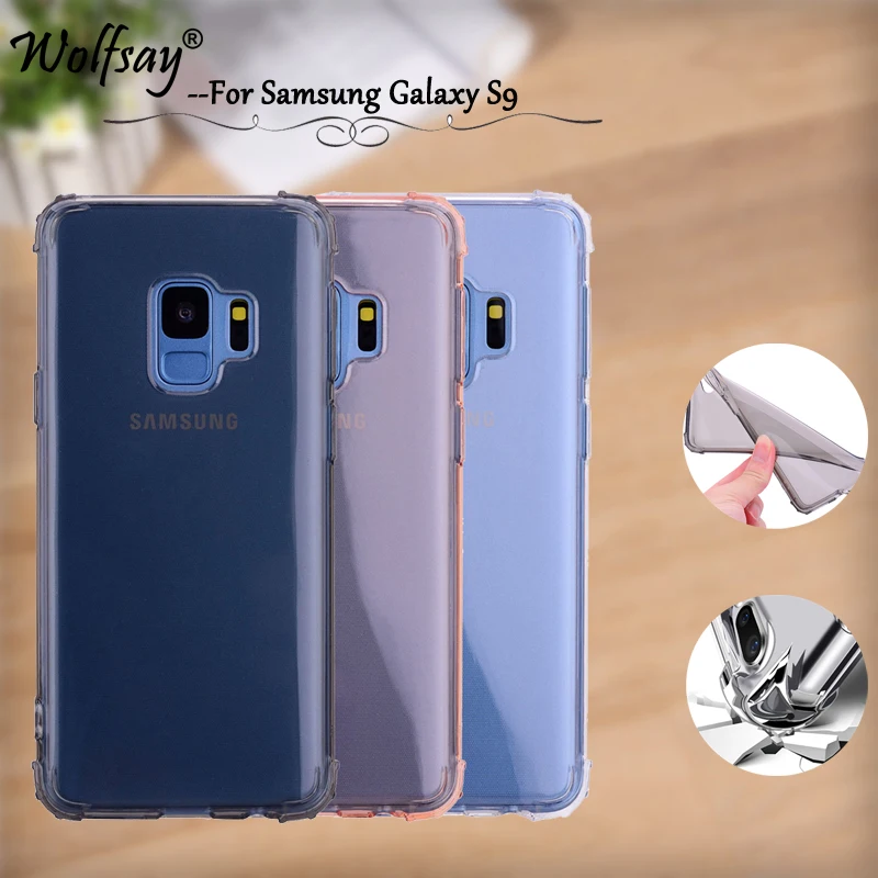 Чехол для samsung Galaxy S9 армированный Мягкий чехол из ТПУ с воздушной подушкой