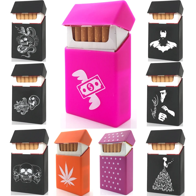 Wholesale 2018 New Cigarette Box Cool Cigarette Case Cover Silicone